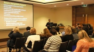 Prof Maher Gandhi presents on genetic susceptibility research