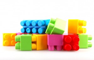 Plastic building blocks