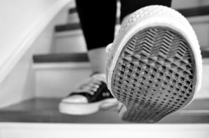 climbing stairs descending stairs woman shoe close up_oncology news australia