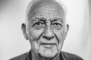 man senior black and white portrait_oncology news australia
