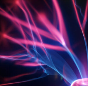 plasma waves close up