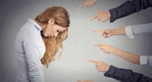 shame guilt judgement anxiety pointing finger concept_oncology news australia
