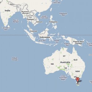 tasmania map