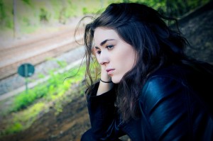 teenage girl outdoor sad lonely depressed suicide AYA_oncology news australia