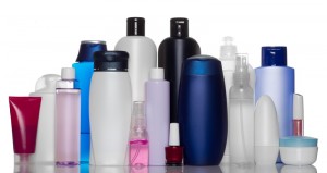 Collection of bottles of health and beauty products