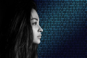 woman code binary code data concept_oncology news australia