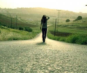 woman walking